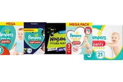 allerlei pants van pampers verpakkingen