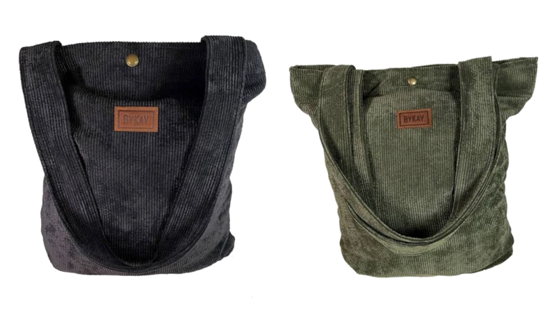 ByKay Mom Bag in rib zwart en groen