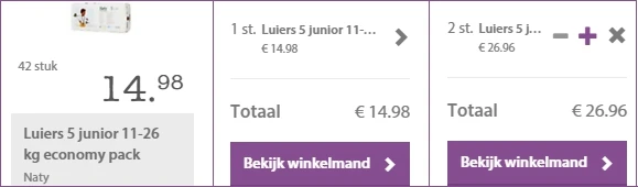 Omdooskorting bij Ekoplaza