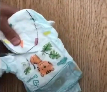 Mondkapje maken van een luier
