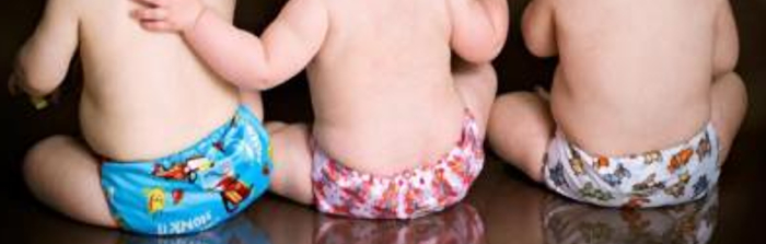 Baby's in wasbare luiers
