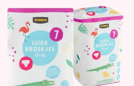 2 verpakkingen van Jumbo Luierbroekjes maat 7