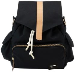 KAOS Vegan Ransel Luiertas Rugzak - Black / Natural