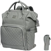 NanaBeebi  2.0 Leren Luiertas - Grey