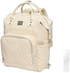 NanaBeebi  2.0 Leren Luiertas - Beige