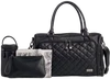 Isoki Luiertas  Double Zip Quilted Black