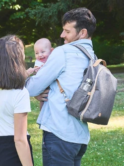 BABYMOOV Pyla luiertas-rugzak gechineerd grijs (smokey)