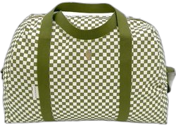 Milinane - Luiertas - Dambord ontwerp Joseph, goudkleurige ritssluiting - Baby - Onderweg - Lichtgewicht - Waterdichte binnenkant - Oeko-Tex 100 - Praktisch - Wasbaar - Verstelbaar - Kraam cadeau - Babyshower