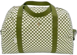 Milinane - Luiertas - Dambord ontwerp Joseph, goudkleurige ritssluiting - Baby - Onderweg - Lichtgewicht - Waterdichte binnenkant - Oeko-Tex 100 - Praktisch - Wasbaar - Verstelbaar - Kraam cadeau - Babyshower