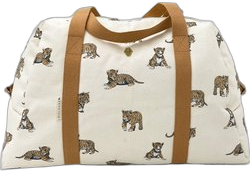 Milinane - Luiertas - Tiger, goudkleurige ritssluiting - Baby - Onderweg - Lichtgewicht - Waterdichte binnenkant - Oeko-Tex 100 - Praktisch - Wasbaar - Verstelbaar - Kraam cadeau - Babyshower