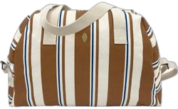 Milinane - Luiertas - Riviera Stripe, goudkleurige ritssluiting - Baby - Onderweg - Lichtgewicht - Waterdichte binnenkant - Oeko-Tex 100 - Praktisch - Wasbaar - Verstelbaar - Kraam cadeau - Babyshower