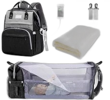 Luiertas rugzak, luiertas met bedfunctie Grote, multifunctionele luiertas met verschoningsmatje, kinderwagenhaak, geschikt voor papa en mama Luiertas rugzak, luiertas met bedfunctie Grote, multifunctionele luiertas met verschoningsmatje, kinderwagenhaak, geschikt voor papa en mama