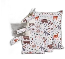 Waterdichte opbergtasjes voor baby spullen - 3 stuks dieren - Handige tasjes voor in de luiertas in 3 formaten - Tasjes met ritssluiting voor aan de kinderwagen Waterdichte opbergtasjes voor baby spullen - 3 stuks dieren - Handige tasjes voor in de luiertas in 3 formaten - Tasjes met ritssluiting voor aan de kinderwagen
