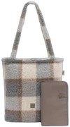 Jollein luiertas Shopper Check Boucle Grijs Meerkleurig