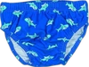 Blauwe zwemluier met heel veel kleine groene haaien 