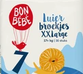 Bonbébé Luierbroekjes maat 7 verpakking met kleurrijke illustraties.