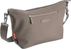 Stijlvolle Done by Deer Taupe Schouderluiertas Taupe Done by Deer schouderluiertas met verstelbare schouderband en ritssluiting.