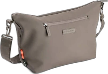 Stijlvolle Done by Deer Taupe Schouderluiertas Taupe Done by Deer schouderluiertas met verstelbare schouderband en ritssluiting.