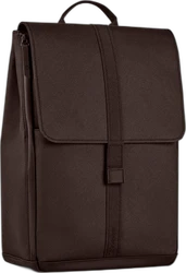 Bugaboo luierrugzak in warme cocoa brown tint Bruine Bugaboo luierrugzak met klepsluiting, handvat en verticale band aan de voorkant