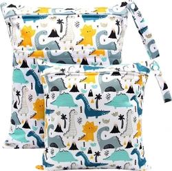 Wetbag set van 2 - Blauwe dinosaurus