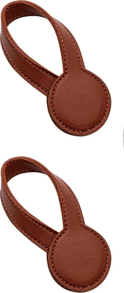 Magnetische kinderwagenclips (set van 2) - Bruin