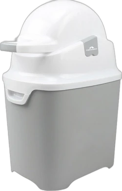 Luieremmer met geurdicht deksel 30 liter - Grijs