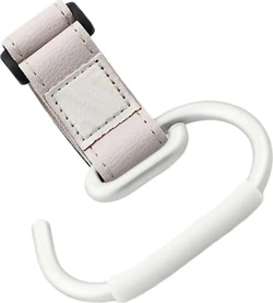 Kinderwagenhaak aluminium 9x11 cm - Wit/beige