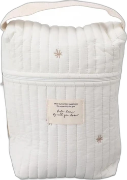 Gewatteerde luierorganizer katoen 36x28x8 cm - Sterren