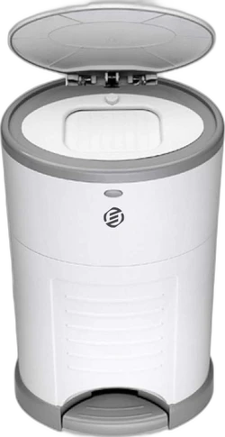 Equivera Luieremmer met pedaal - Wit/grijs