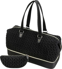 Gewatteerde luiertas tote met etui 53 cm - Zwart