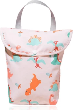ShopVlot wetbag met hengsel - Roze dino's