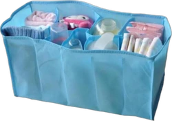Luiertas-organizer insert 7 vakken 37x18x20 cm - Blauw