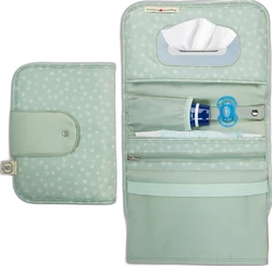 Luiertas 2-in-1 met verschoonmat - Mint stippen