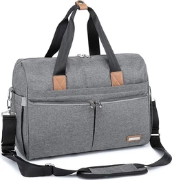 RUVALINO grote weekender luiertas - Grijs