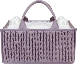 SnelShoppen geplooide luiermand met vakken - Lila