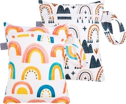 Wetbag set van 2 18x30 cm - Regenbogen en bergen