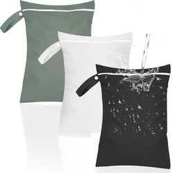 Thijox wetbag set van 3 40x30 cm - Zwart/wit/grijsgroen