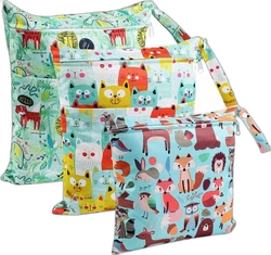 Wetbag set van 3 - Kleurrijke bosdieren