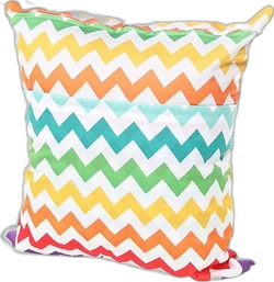 Wetbag 40x45 cm - Regenboog zigzag