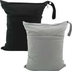 ShopVlot wetbag set van 2 - Zwart/grijs