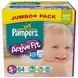 Pampers - Active Fit - Jumbobox+ - Maat 5 Pampers - Active Fit - Jumbobox+ - Maat 5