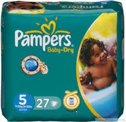 Pampers - Baby-Dry - Standaard pak - Maat 5