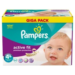 Pampers - Active Fit - Giga pak - Maat 4+ Pampers - Active Fit - Giga pak - Maat 4+