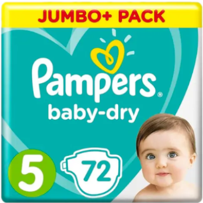 Pampers - Baby-Dry - Jumbobox+ - Maat 5