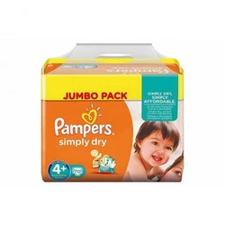 Pampers - Simply Dry - Jumbo - Maat 4+