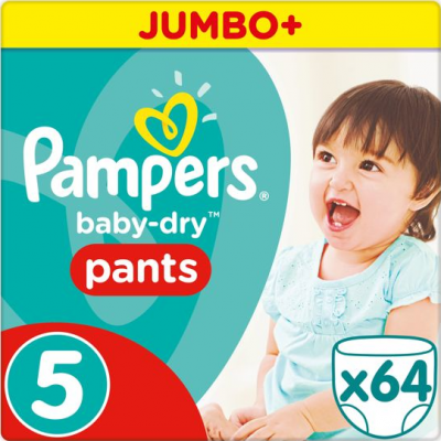 Pampers - Baby-Dry Pants Junior - jumbo+ - maat 5 Pampers - Baby-Dry Pants Junior - jumbo+ - maat 5