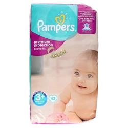 Pampers - Active Fit - Buitenlands pak - Maat 3+ Pampers - Active Fit - Buitenlands pak - Maat 3+