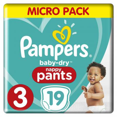 Pampers - Baby Dry Pants - Carry pack - 3 Pampers - Baby Dry Pants - Carry pack - 3