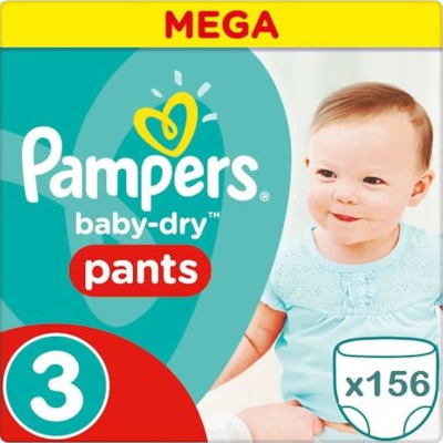 Pampers - Baby-Dry Pants - Giga pak - maat 3 Pampers - Baby-Dry Pants - Giga pak - maat 3