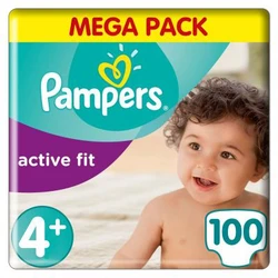 Pampers - Active Fit - Jumbo pak+ - Maat 4+ Pampers - Active Fit - Jumbo pak+ - Maat 4+